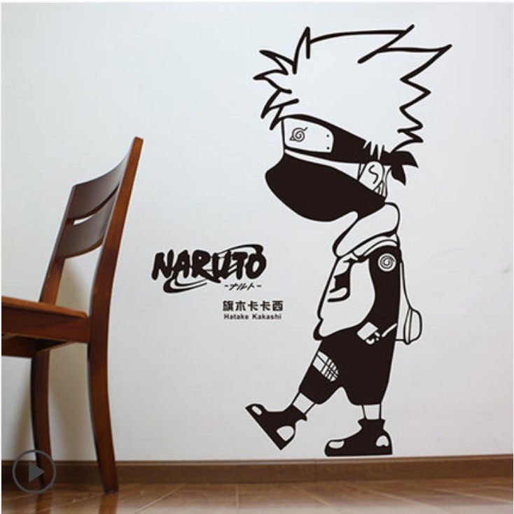 火影忍者冰箱贴墙卧室寝室宿舍床头佐助鸣人贴纸惊爆卡卡西简约