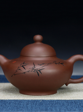 华颖 高级工艺师张雪军 原矿紫泥 宜兴紫砂壶全手工收藏送礼430cc