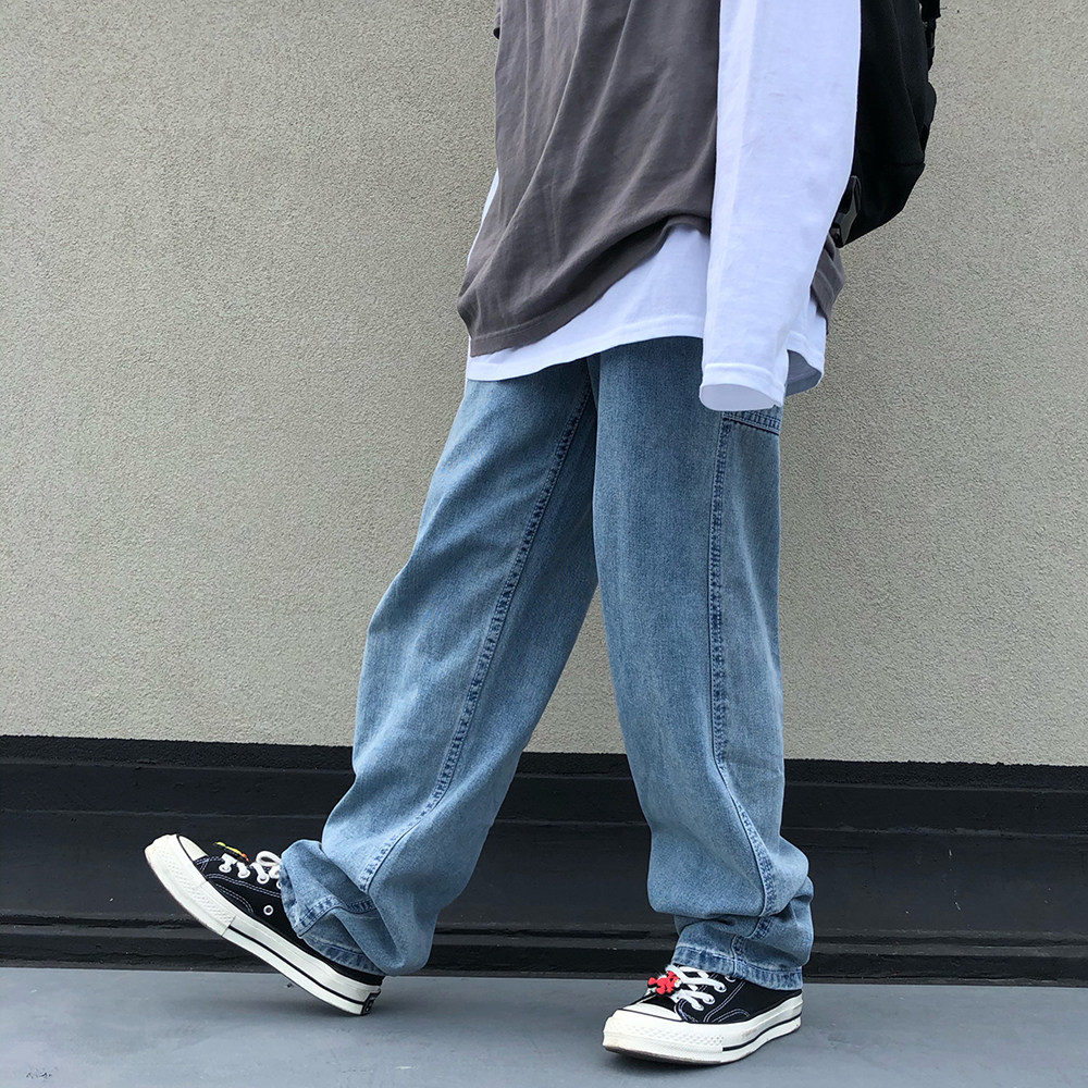 日系阔腿裤宽松牛仔裤 K551/P75图片