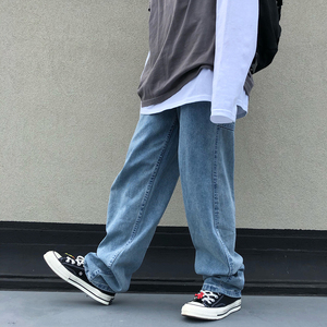 日系阔腿裤宽松牛仔裤 K551/P75图片