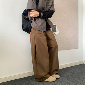 2025秋季纯色宽松阔腿裤直筒休闲裤 A228/K635/P85图片