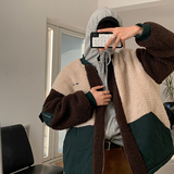 冬季复古羊羔毛棉袄宽松毛绒棉衣外套A228/MY19/P115，男装棉衣，电商A228