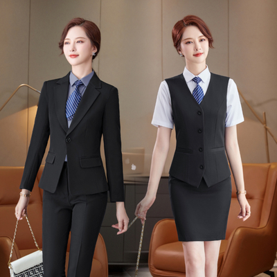 西装马夹衬衫4件套工作服