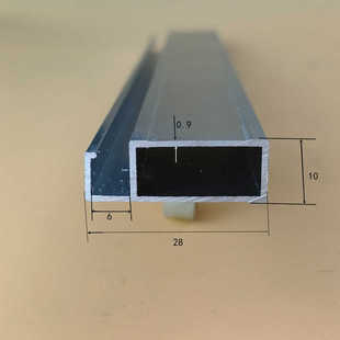 铝合金框架型材纱窗网框铝材过滤绷娟28G6字铝材净化房阳极氧化