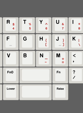 Planck普朗克Ortho linear直列键帽 热升华PBT材质 原厂高度