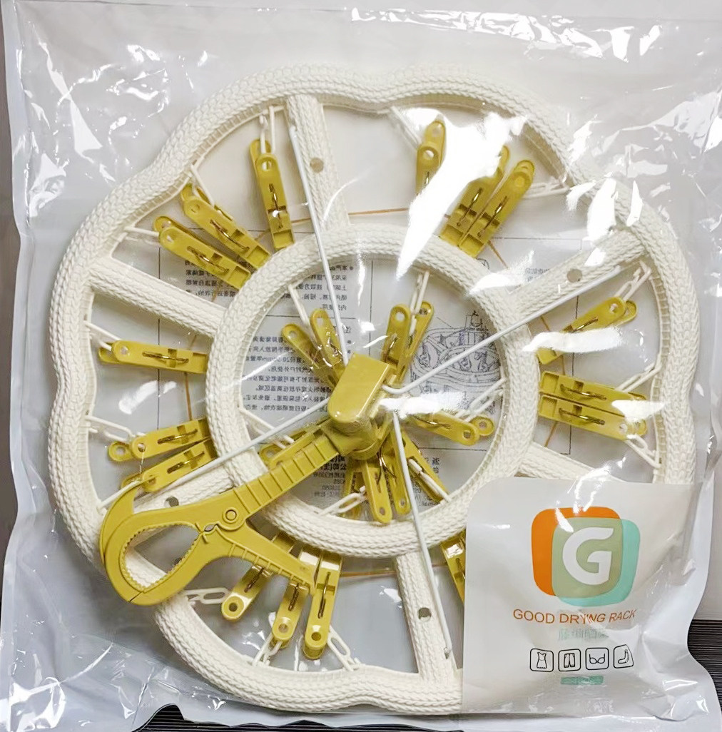 弘生新华藤编防风塑料挂衣架图片