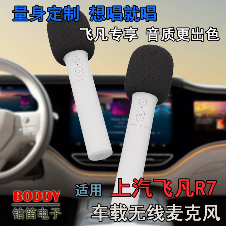 适用上汽飞凡R7车载无线话筒 上汽飞凡R7车载无线麦克风 雷石KTV