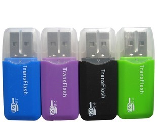 特洛耐 USB读卡器 TF读卡器 Micro SD 手机内存卡读卡器 买一送一