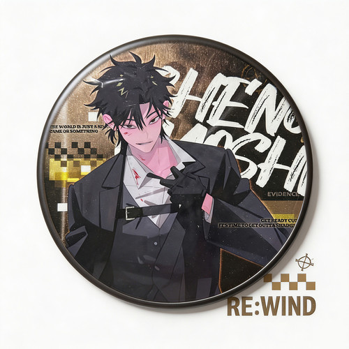 正版 BILIBILIGOODS 时光代理人M.O.D系列 REWIND 25cm徽章