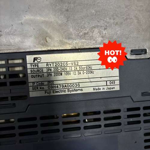 富士伺服驱动器RYT202C5-VS2，进口，200议价及维修！