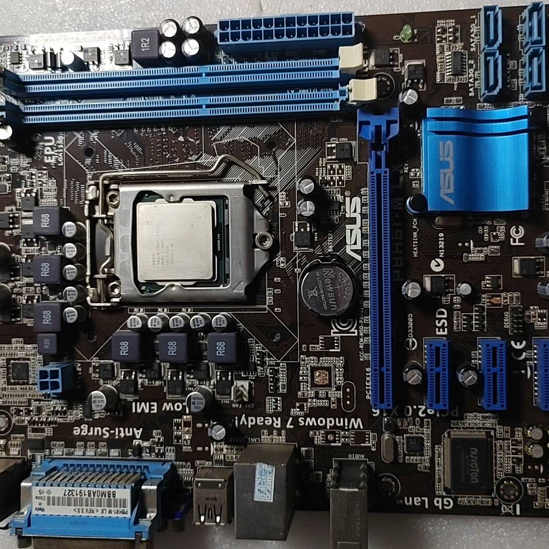 华硕P8H61-M LX主板+i3-2120cpu，议价 维修！！！