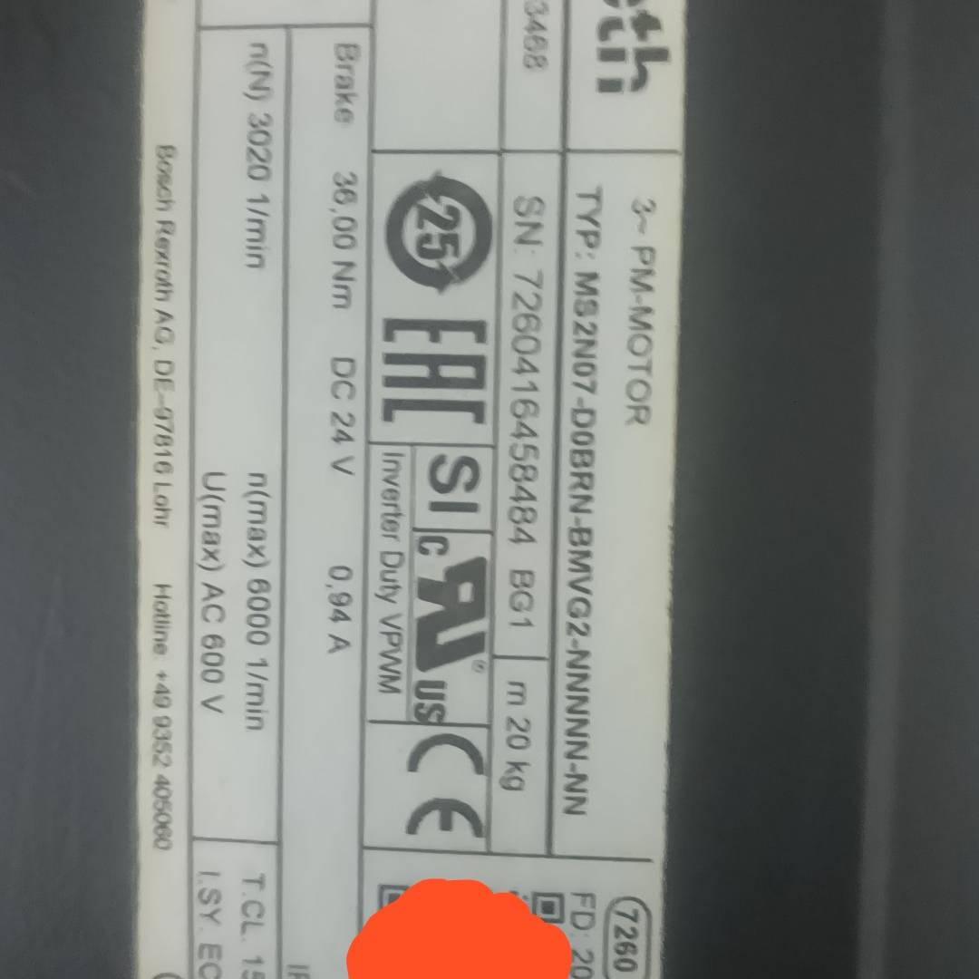 力士乐电机MS2N07-D0BRN-BMVG2-NNNN议价 维修！！！