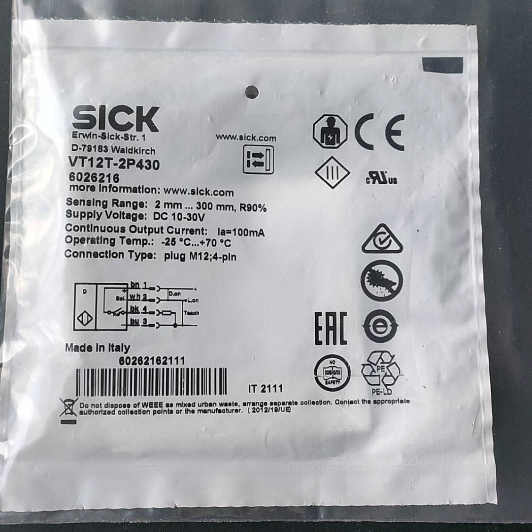 德国SICK传感器VT12T-2P430货号60议价 维修！！！
