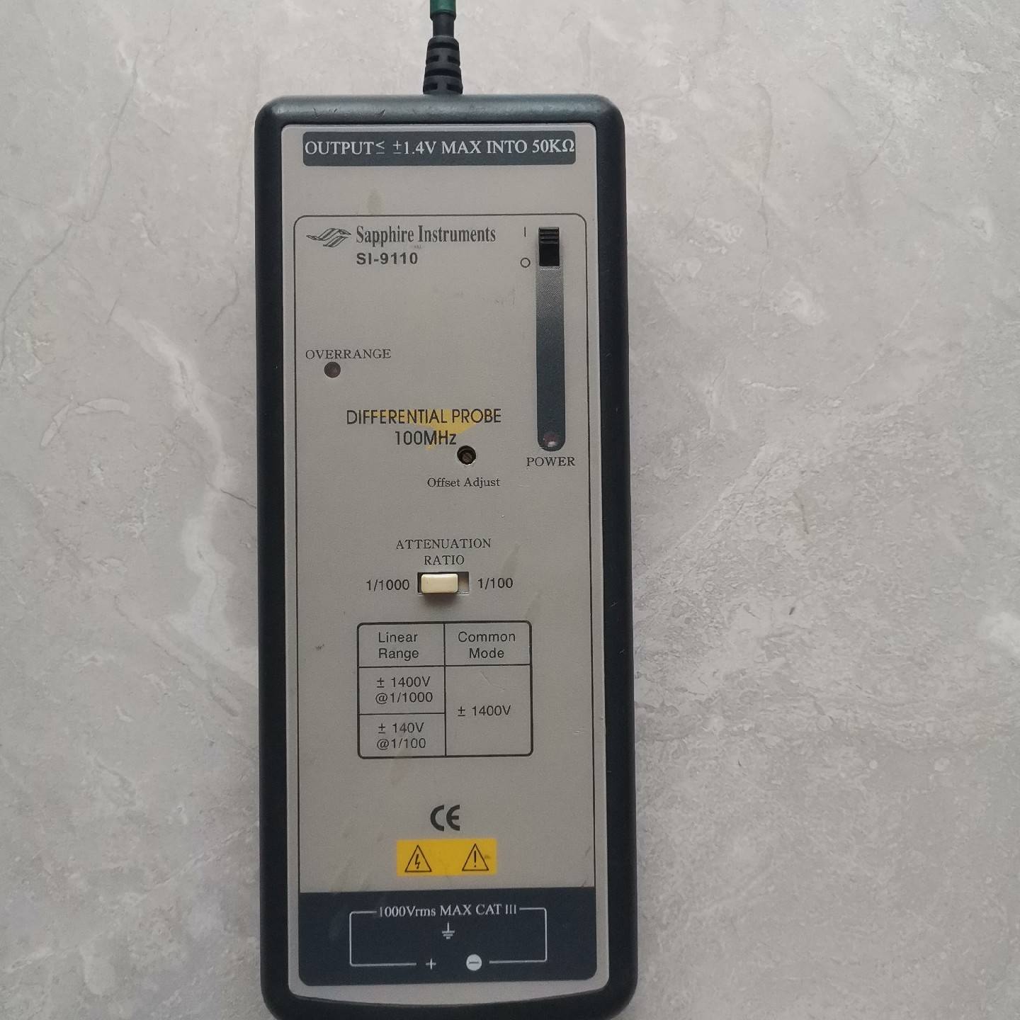 三华科技SI9110高压差分探头10议价 维修！！！