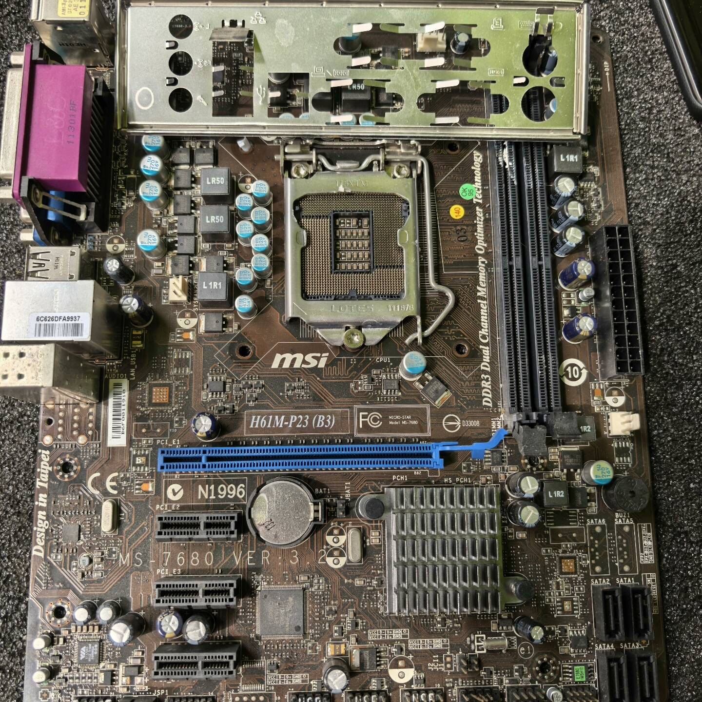 微星H61M-P23主板，DDR3接口，议价 维修！！！