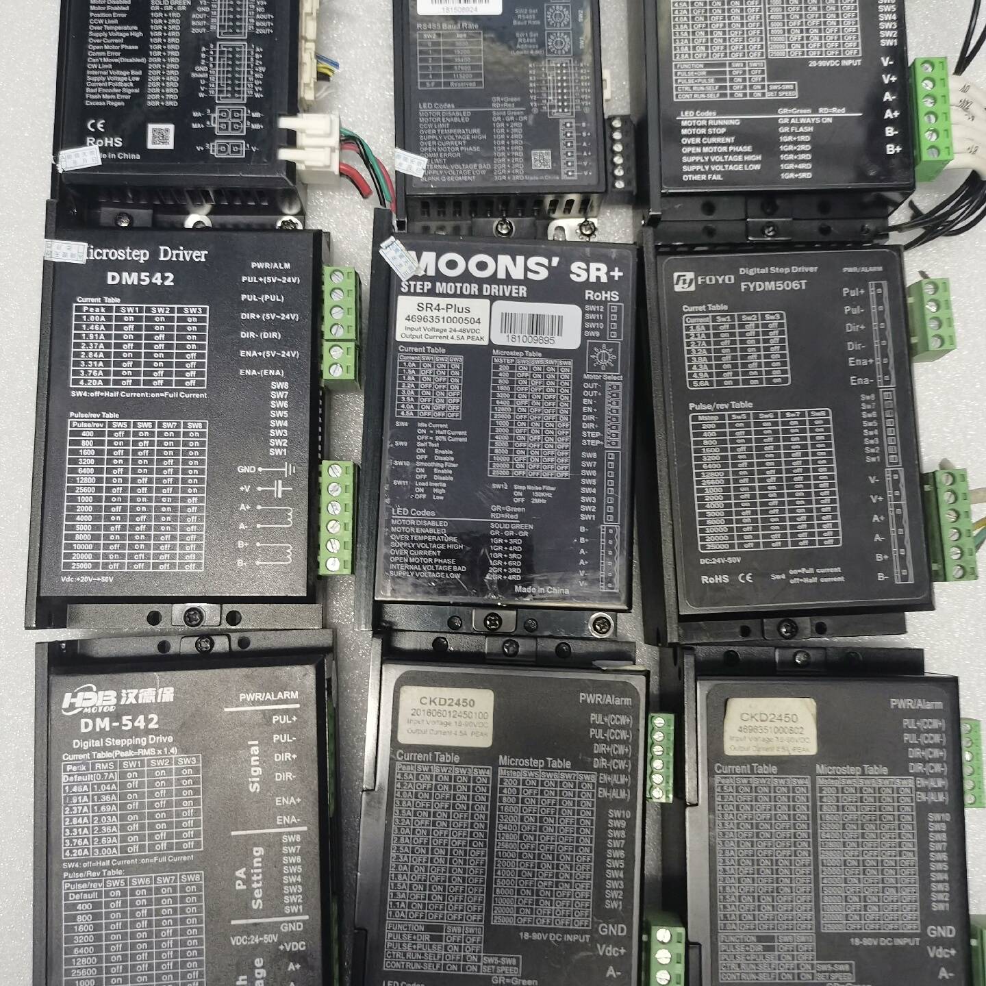 步进DM542，CKD2450，FYDM506T，SR4议价 维修！！！