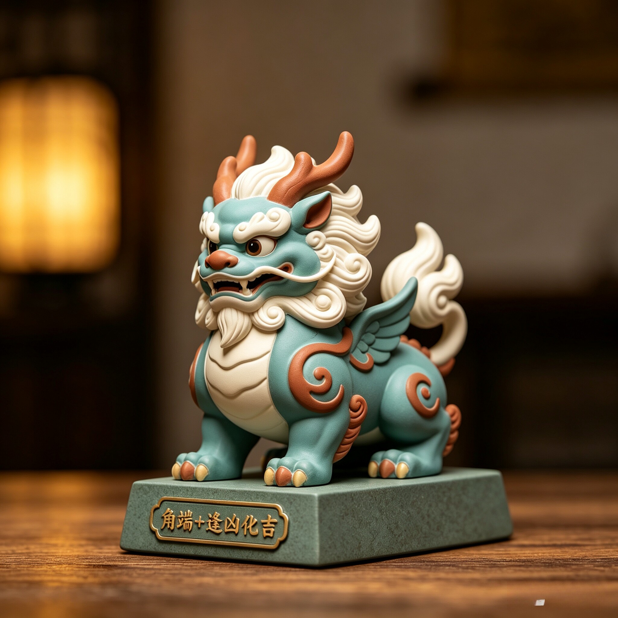 上古神兽角端新中式摆件 旺家保平安 乔迁开业吉祥好运工艺品摆设