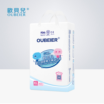 欧贝儿透气xl码瞬吸防侧漏尿不湿