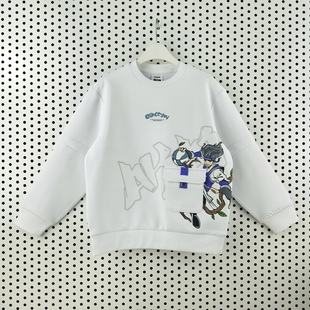 乔丹儿童2026夏新款 TDAWDA262024 男大童圆领套头卫衣