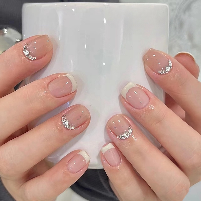 纯手工穿戴甲中长款指甲贴片