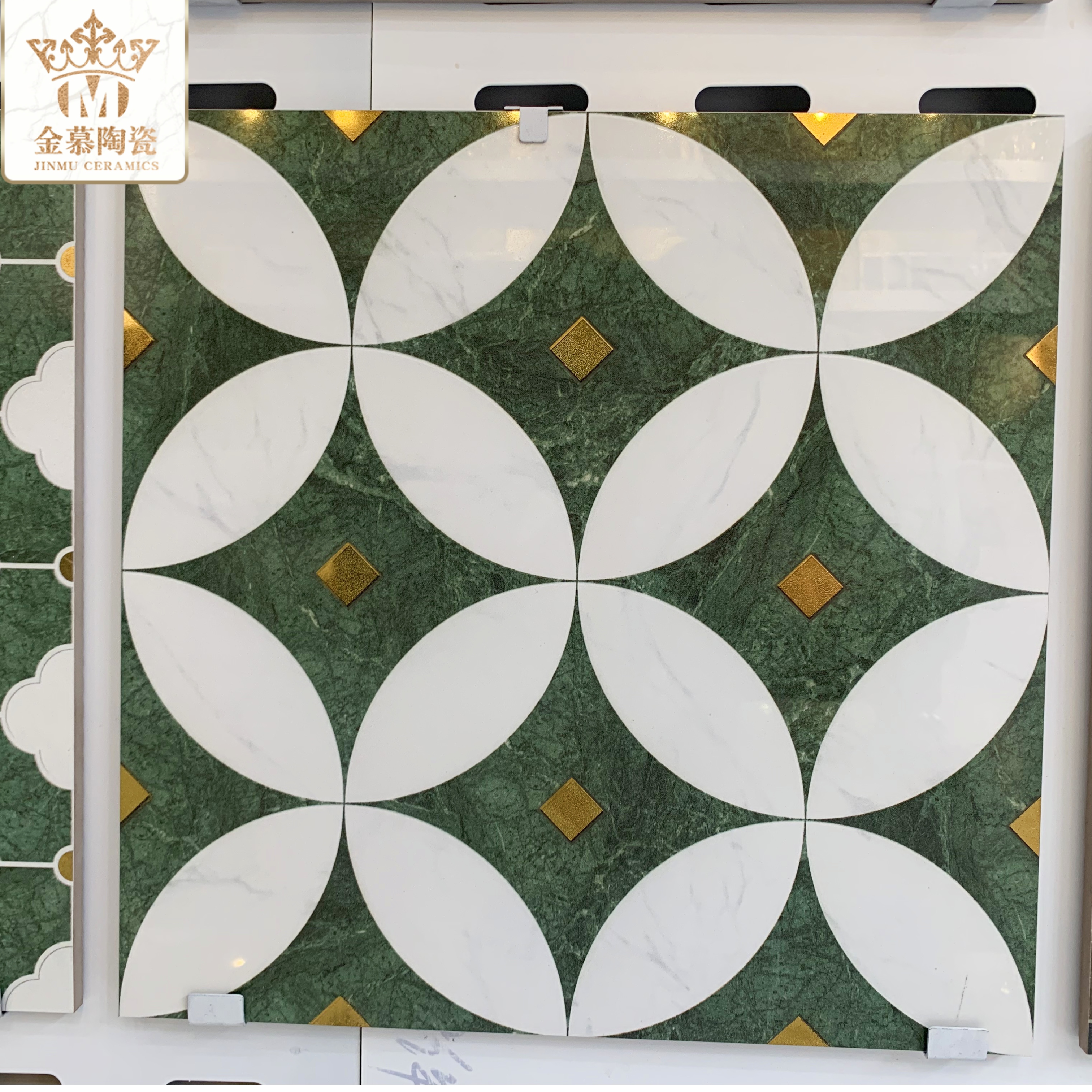 金慕仿石材镀金拼花砖