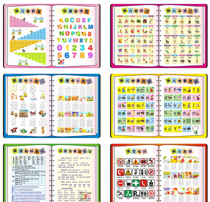 幼儿启蒙教育挂图教室展板 启蒙教育 幼儿算数表 字母数字图