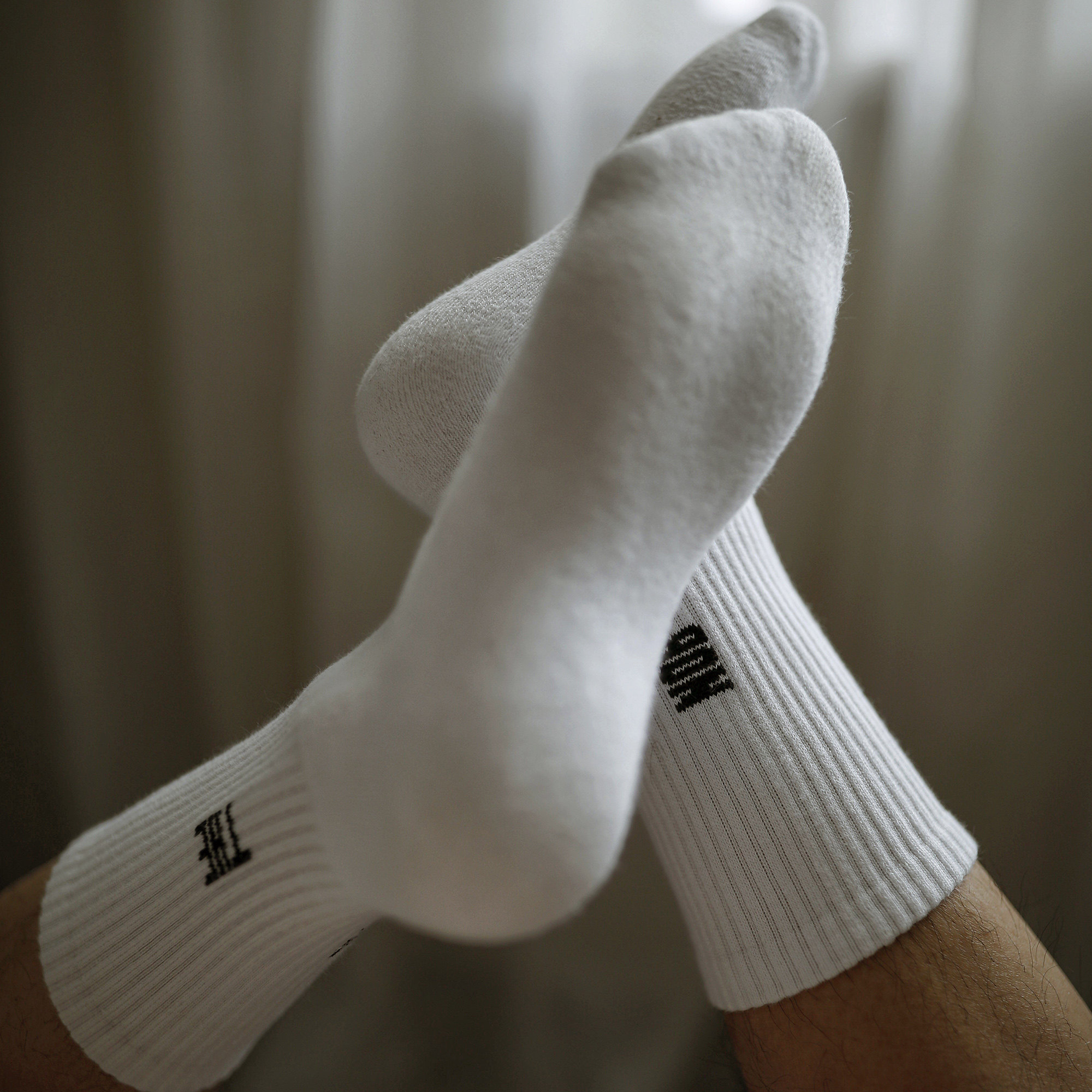 【两双装】【noblest】【sir】男士中筒毛巾底字母潮流运动街头潮