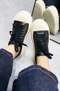 ins潮 女百搭增高休闲运动板鞋 特价 真皮厚底小白鞋