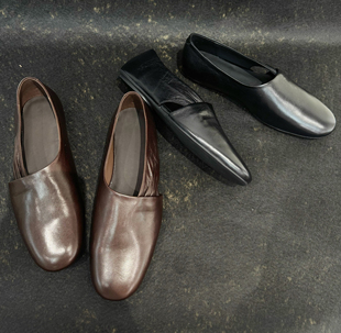 单 民族风复古低跟套脚女鞋 鞋 懒人鞋 2025秋季 女休闲女鞋 新款