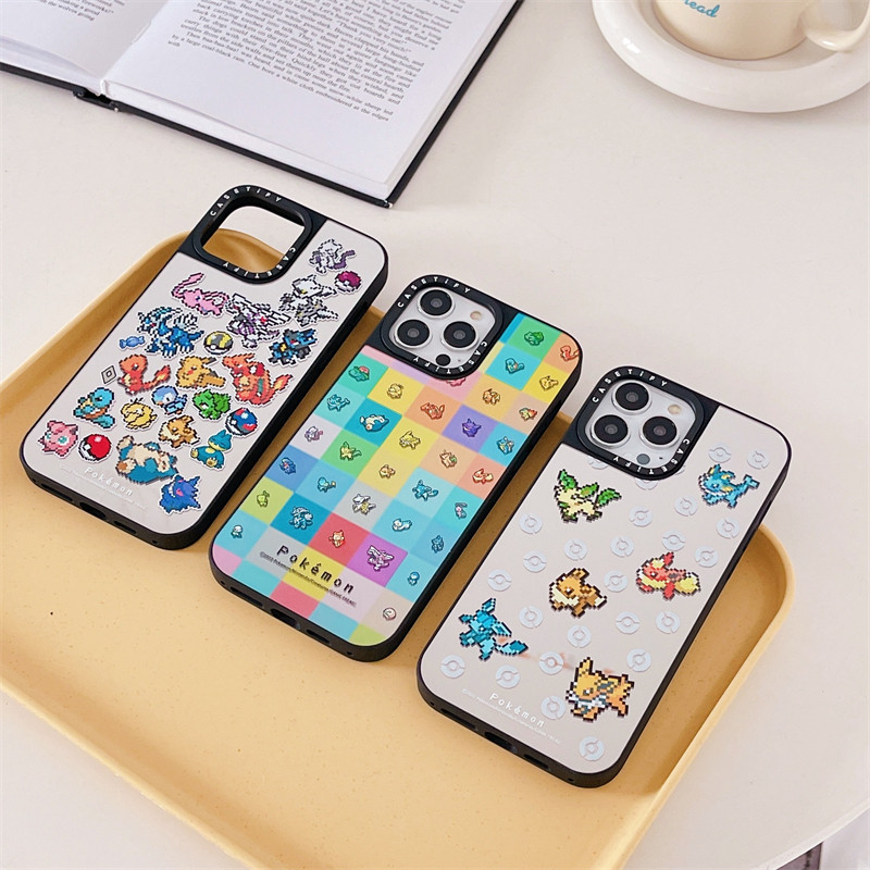 日本苹果17宠物小精灵13适用iphone18 pro max潮牌手机壳15pro磁吸无线充电话保护套14精灵宝12可梦大孔镜面6
