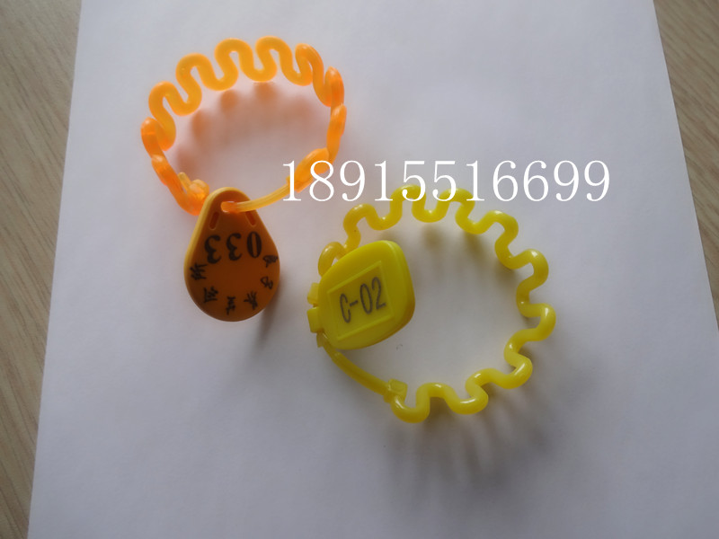 热销爆款浴室单头波浪手带 号牌牌 寄存牌 客人手牌电子锁手牌