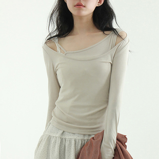 tencel layered tee nack wide