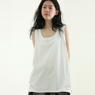 unisex silket tee cotton sleeveless