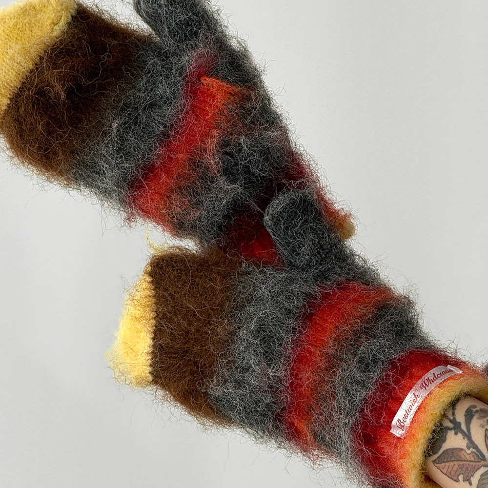 mohair gradation mittens
