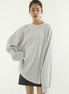 unisex oversize tee cotton waffle