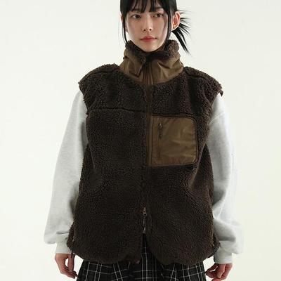 dumble 2way zip-up vest (unisex)