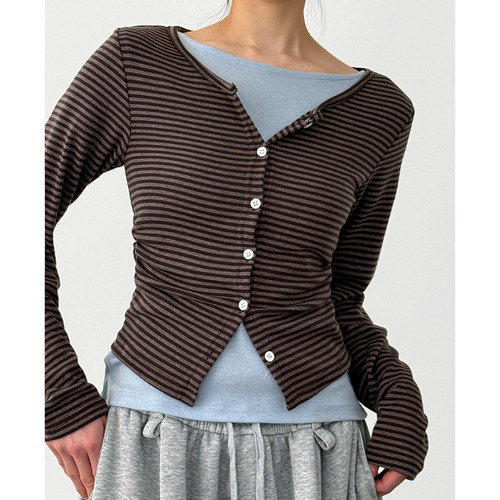 mild stripe cardigan