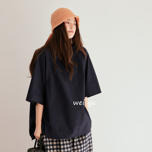 薇语大码纯色宽松T恤女