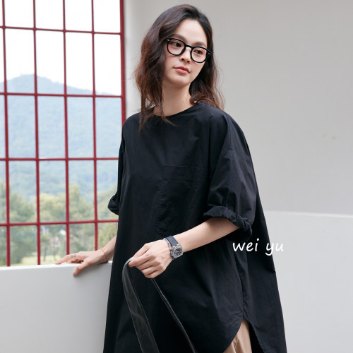 薇语大码夏季显瘦棉T恤女