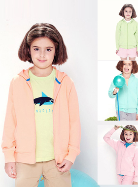 图途senselead童装女童运动衫春秋连帽上衣外套110码处理KS161014
