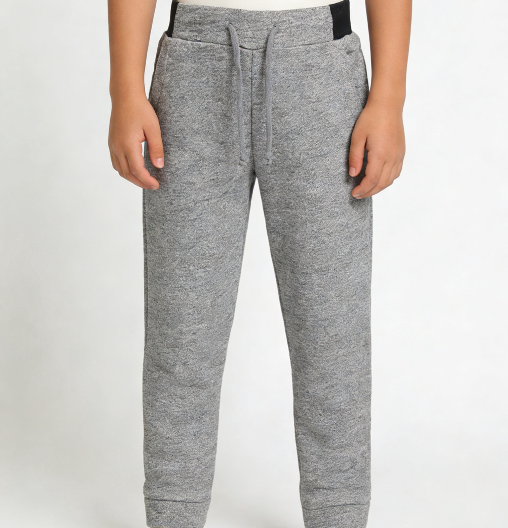 图途 童装男童直筒针织长裤秋冬儿童运动裤秋冬加绒卫裤KS162007