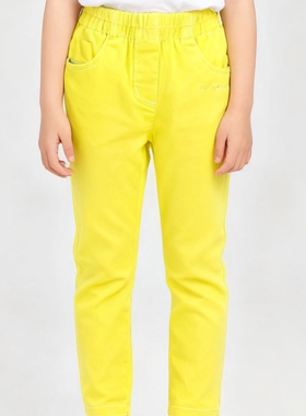 海威迩童装女童长裤儿童春秋修身单裤100码110码处理134224