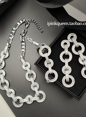 轻奢宴会婚礼新娘项链耳钉耳环