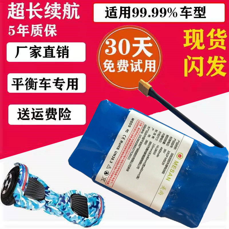 双轮儿童电动平衡车锂电池36v平衡车零配件