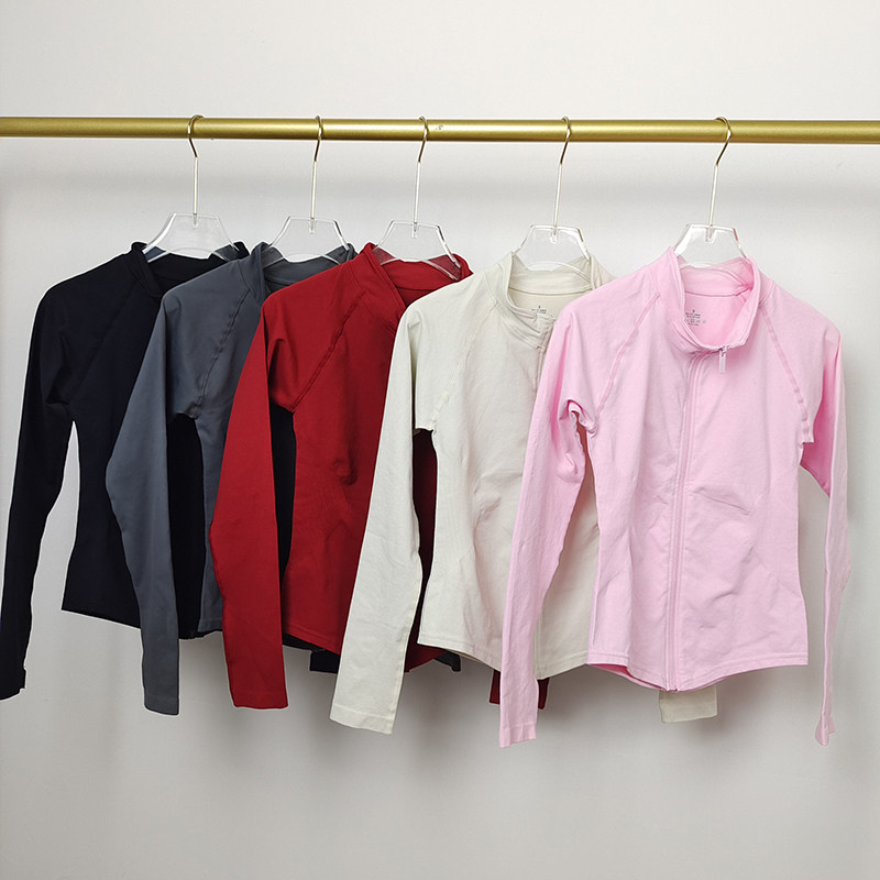 Dyn**同款上衣瑜伽健身训练外套拉链长袖速干紧身高弹健身服女