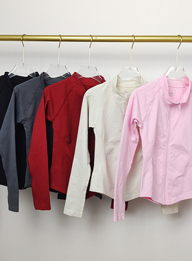 Dyn**同款上衣瑜伽健身训练外套拉链长袖速干紧身高弹健身服女