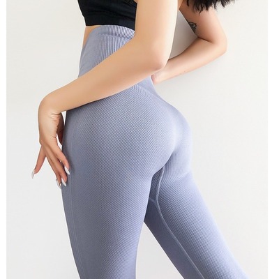 紧身高腰收腹加厚健身裤提臀