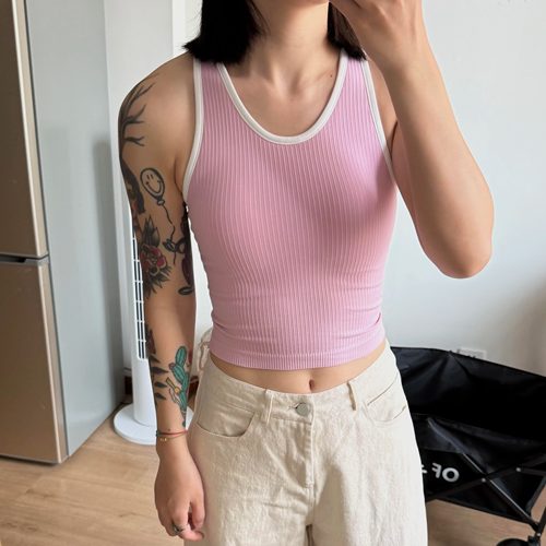 夏季瑜伽服 Ebb 经典2代带胸垫短款背心瑜伽背心女运动速干上衣