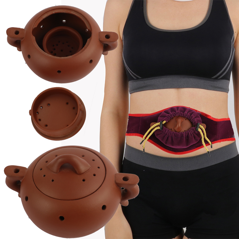 江苏宜兴红泥紫砂艾灸壶小儿推拿宝宝家用紫砂艾灸罐随身灸艾灸炉