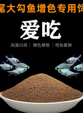 黑尾大勾鱼饲料曼龙鱼一眉道人黑尾背勾增色鱼粮小型观赏鱼鱼食